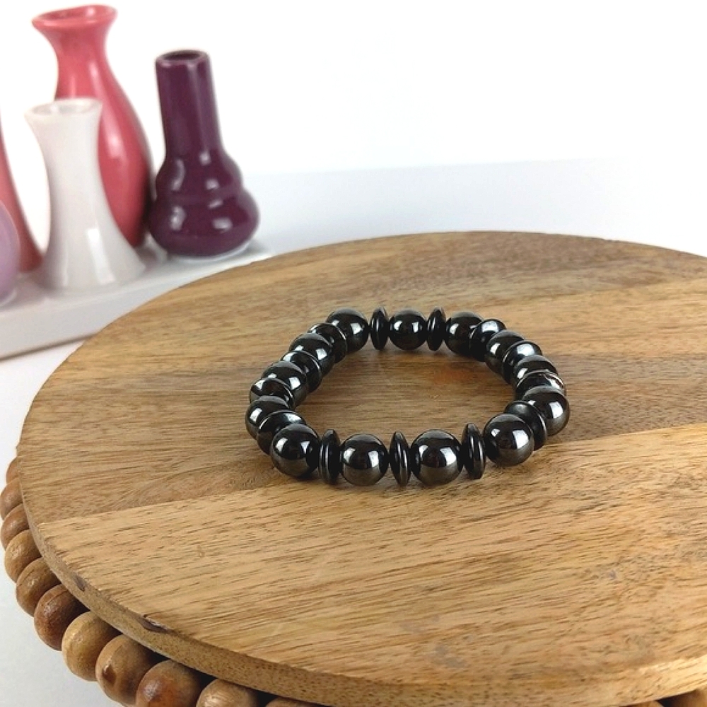 Black Magnetic Elastic Bracelet